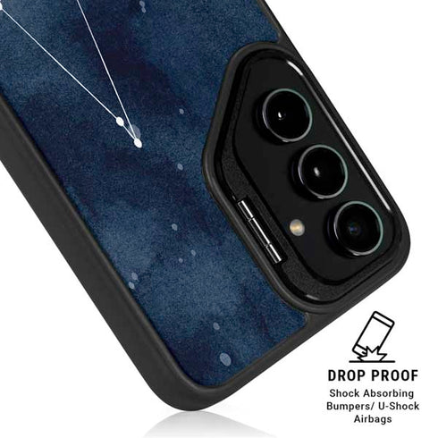 Capricorn Constellation Galaxy S25 Kickstand Case